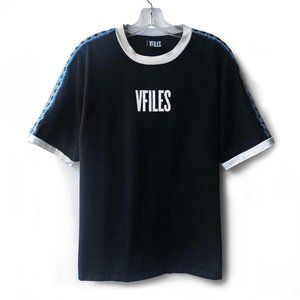 VFiles sporty logo print black white cotton short sleeve tshirt
